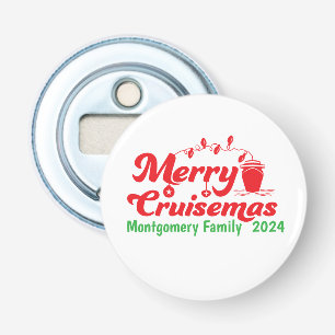 Merry Cruisemas Personalised Family  Bottle Opener