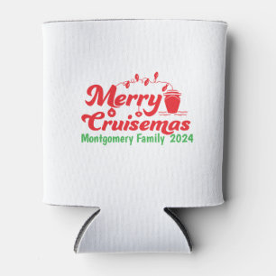 Merry Cruisemas Personalised Family Can Cooler