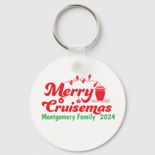 Merry Cruisemas Personalised Family Key Ring