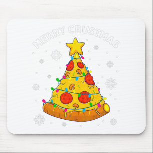 Merry Crustmas Pizza Christmas Tree Xmas Gifts Kid Mouse Pad