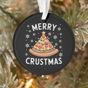 Merry Crustmas Pizza Christmas Tree Xmas Gifts Ornament