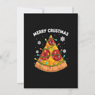 Merry Crustmas Pizza Shirt For Men, Christmas Tree Invitation