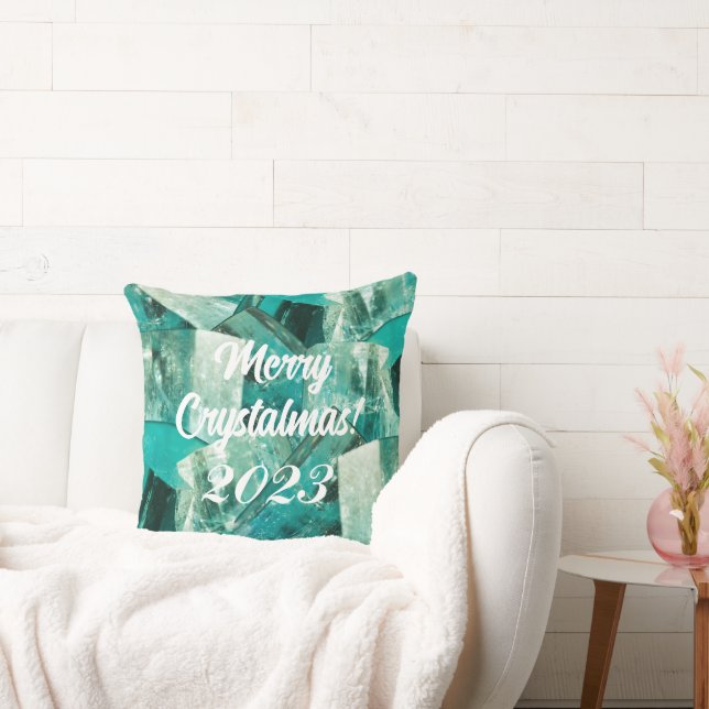 Merry Crystalmas! 2023 Aquamarine Star Gemstone Cushion (Couch)