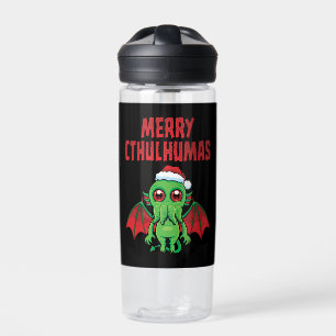 Merry Cthulhumas Seasons Greetings Water Bottle