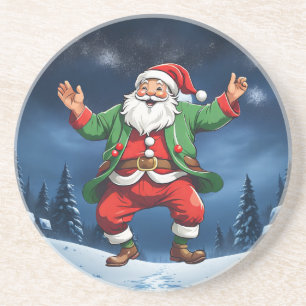 Merry dance Christmas Coaster