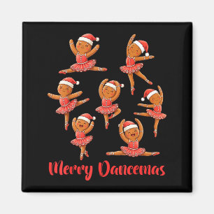 Merry Dancemas Ballet Dancer Gingerbread Teacher C Magnet
