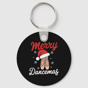 Merry Dancemas Byllet Dancer Teacher Christmas Dan Key Ring
