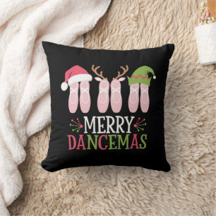 Merry Dancemas Christmas Ballet Shoes Dancing Cushion