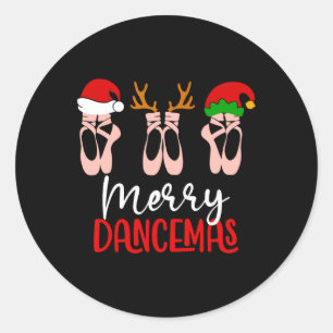 Merry Dancemas  Classic Round Sticker