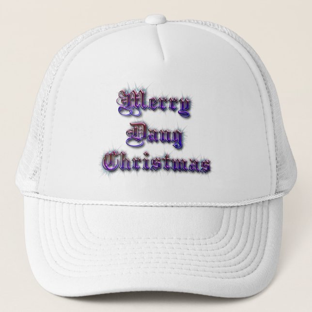Merry Dang Christmas Trucker Hat (Front)