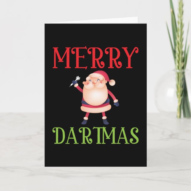 Merry Dartmas - Merry Christmas Dart Card (Front)