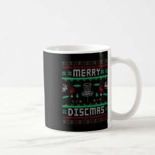 Merry Discmas Disc Golf Ugly Christmas Merry Chris Coffee Mug