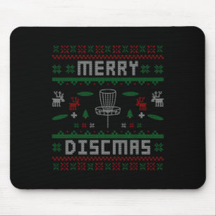 Merry Discmas Disc Golf Ugly Dad Uncle Mouse Pad