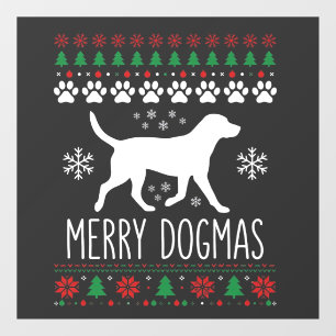 Merry Dogmas Christmas Dog Vector