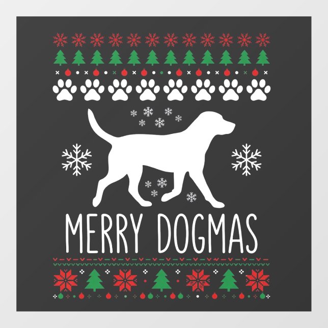Merry Dogmas Christmas Dog Vector (Sheet)