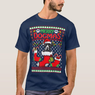 Merry Dogmas Great Dane Dog Funny Ugly Christmas X T-Shirt