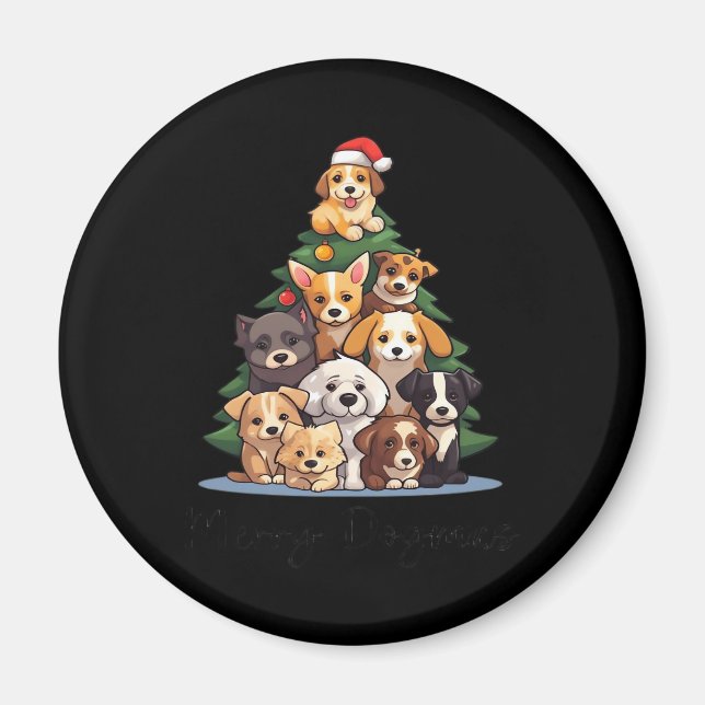 MERRY DOGMAS Oversized T-Shirt Magnet (Front)