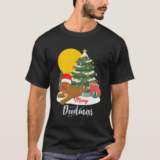Merry Doodmas Funny Christmas Labradoodle Doodle L T-Shirt
