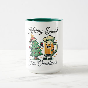 Merry Drunk Funny Christmas Mug