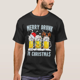 Merry Drunk I’M Christmas Merry Xmas Reinbeer Co T-Shirt