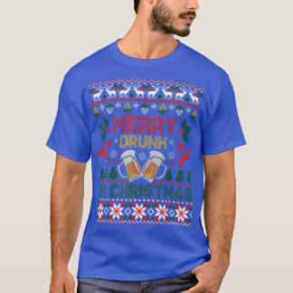 Merry Drunk Im Christmas Funny Drinking Ugly Xmas  T-Shirt