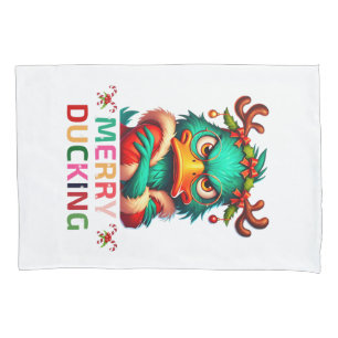 MERRY DUCKING PILLOWCASE
