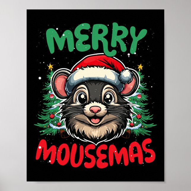 Merry Duckmas Funny Christmas Duck Lover  Poster (Front)