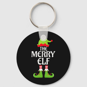 Merry Elf Matching Family Group Christmas Party Xm Key Ring