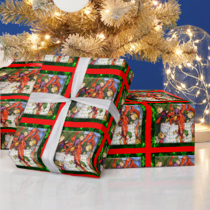 Merry Elves Wrapping Present Wrapping Paper