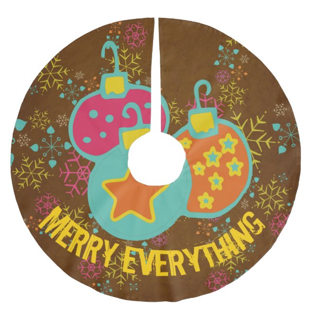 Merry Everthing Holiday Tree Skirt (Front)