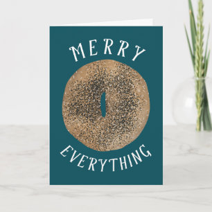 Merry Everything Bagel & Happy New Schmear Card