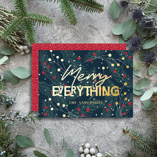 Merry Everything Christmas Holiday Foil