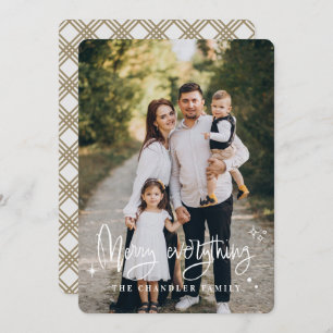 Merry Everything Family Christmas Holiday Card