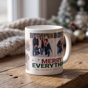 Merry Everything Family Photo Coffee Mug