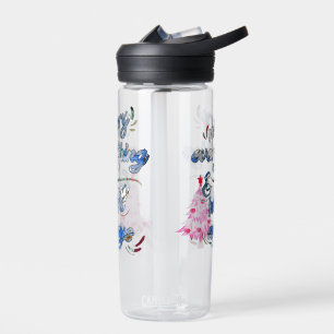 Merry Everything & Happy Always - Pink Tree Water Bottle