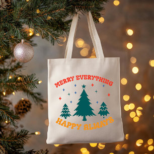 Merry everything happy always Tote, Christmas gift Tote Bag