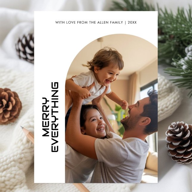 Merry Everything Holiday Card for Families (Creator Uploaded)