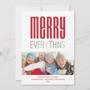 MERRY EVERYTHING   HOLIDAY PHOTO CARD
