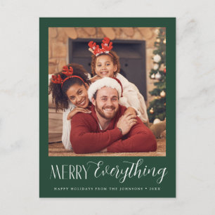 Merry everything photo christmas card