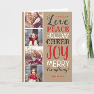 Merry Everything Photo Collage Holiday Card