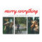 Merry Everything Red Script Three Photo Holiday
