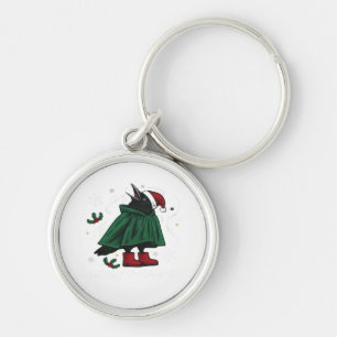 Merry F-Caw-F Classic Funny Graphic Key Ring