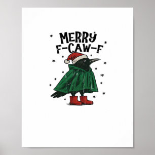 Merry F-Caw-F Essential Minimal Clean Poster