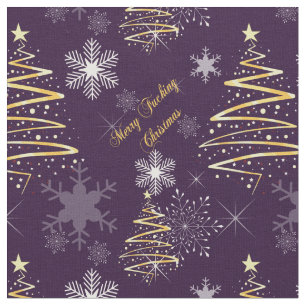 Merry F*cking Christmas Fabric