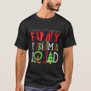 Merry Family Christmas Squad Buffalo Plaid Red Xma T-Shirt
