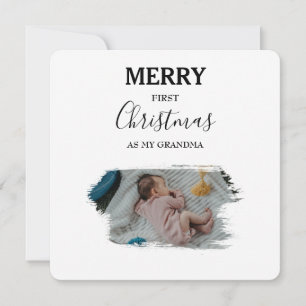 Merry First Christmas As My Grandma 2 Baby Photos