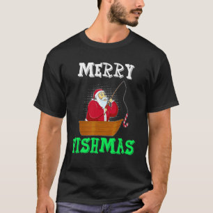 Merry Fishmas Angler Nicholas Angel T-Shirt