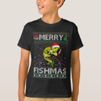 Merry Fishmas B Fish Fishing Christmas Ugly Sweate