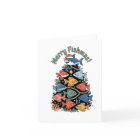 Merry Fishmas Christmas Tree Fish Funny Fishing