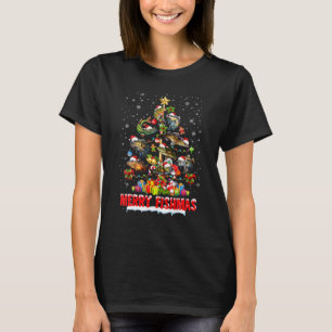 Merry Fishmas Christmas Tree Funny Fish Fishing Fi T-Shirt